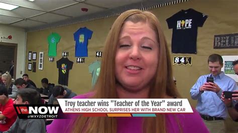 Troy Teacher Wins Teacher Of The Year Award Youtube