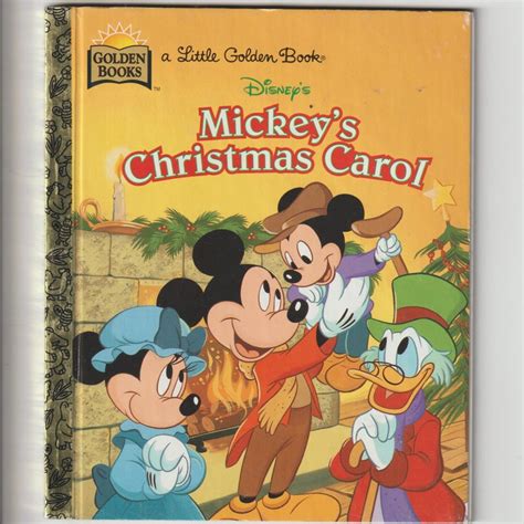 Disneys Mickeys Christmas Carol A Little Golden Book Etsy