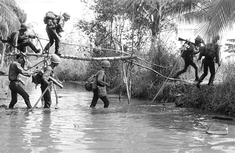 Vietnam War 1969 Crossing Water Vietnamese Troops And A Flickr