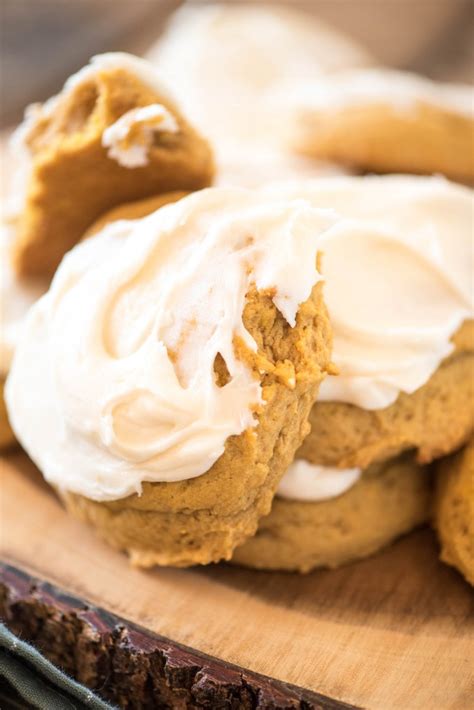 Soft Iced Pumpkin Cookies Go Go Go Gourmet