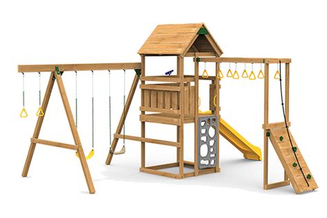 Single story garages can be bought as kits, but depending on the size we may recommend having our prefab garage team assemble it for you. Outdoor Playsets - Contender Series | 84 Lumber