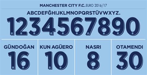 Font Manchester City European 2016 17 Version Timix Patch