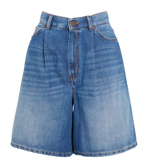 Weekend Max Mara Denim High Rise Shorts Harrods Id