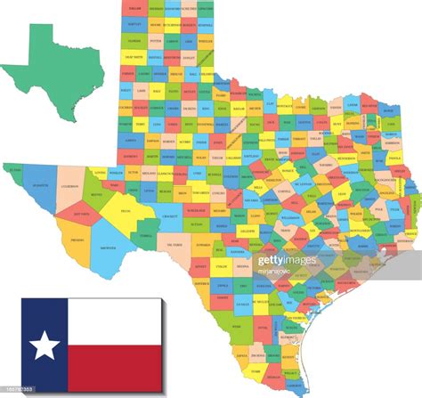 Texas State Counties Map High Res Vector Graphic Getty