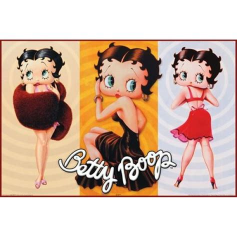 Betty Boop Trio Poster 24 X 36