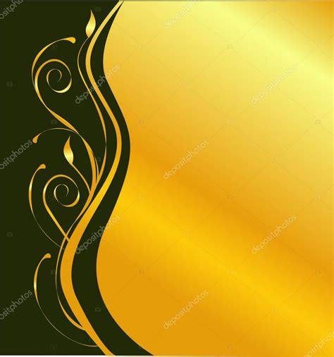 Elegant Vector Black And Gold Background Stock Vector By ©natalia