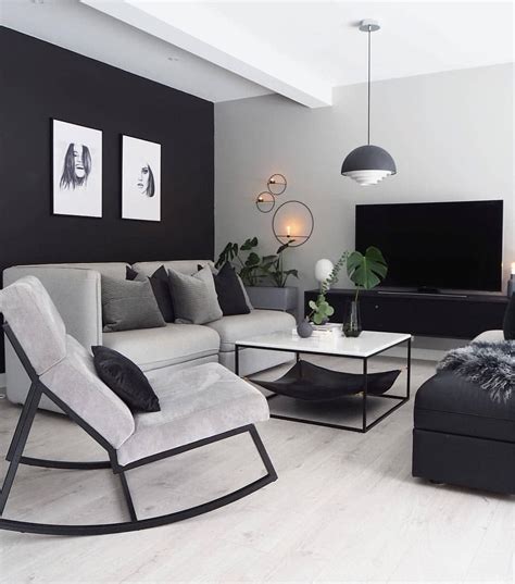 Black And Grey Living Room Ideas Home Design Ideas