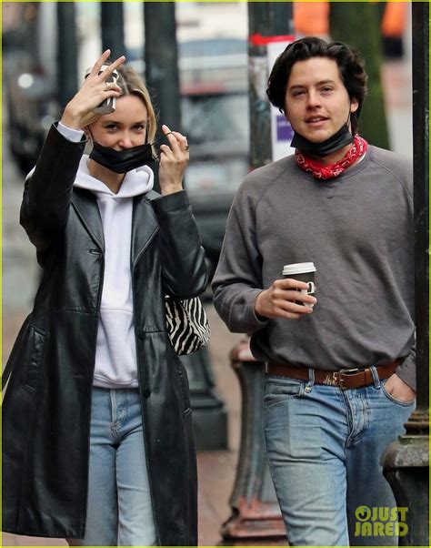 cole sprouse and reported new girlfriend ari fournier enjoy a morning stroll in vancouver photo