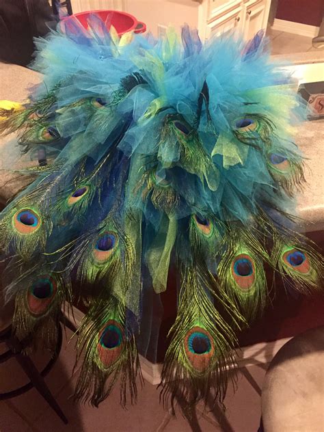 Peacock Tutu Costume I Made For My Daughters Book Parade And Halloween
