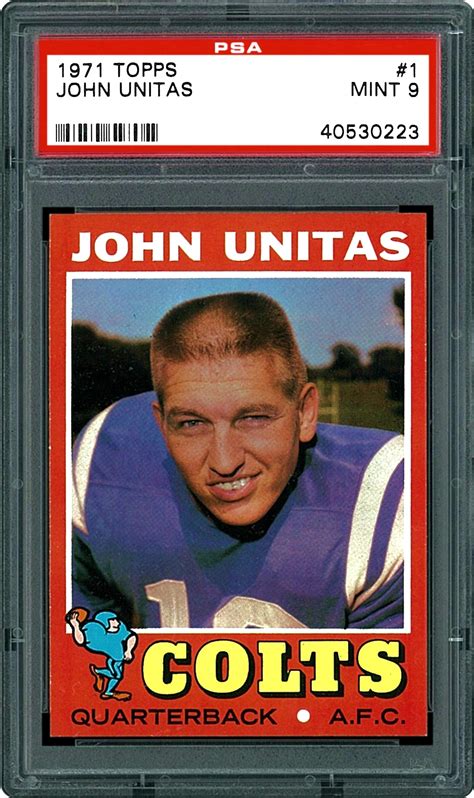 1971 Topps John Unitas Psa Cardfacts