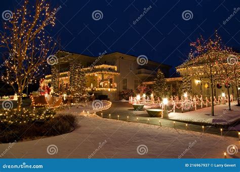 Governor S Mansion Christmas Carson City Nevada Stock Image Image