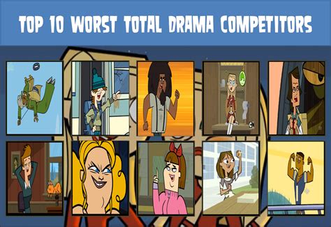 Top 10 Worst Total Drama Competitors By Dragonprince18 On Deviantart