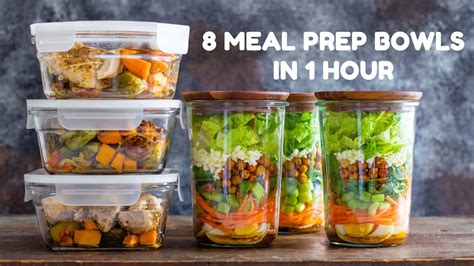 8 Healthy Meal Prep Bowls Quick And Easy Meal Prep Recipes Youtube