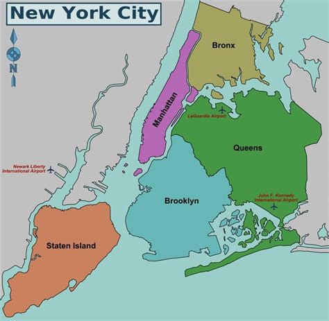 map of nyc 5 boroughs and neighborhoods new york city map map of new york nyc map