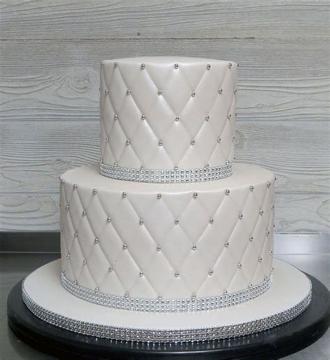 Since bridal showers typically include lighter fare and simple dishes, the same culinary rules should be applied to dessert. Simple, Classy, Bling Cake | Bridal shower cakes, Shower ...