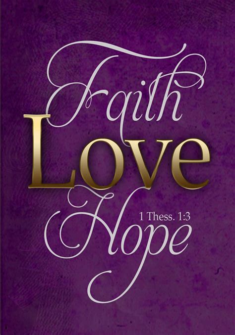 1 Thessalonians Faith Hope Love Purple Wallpaperuse