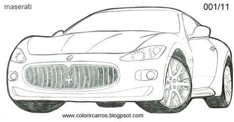 Maserati Car Coloring Pages