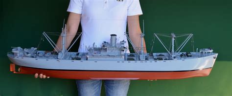 Liberty Ship Model Of The Only Us Merchant Vessel That Sank A German