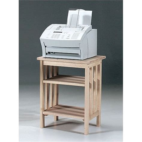 International Concepts Unfinished Wood Mission Printer Stand And Reviews