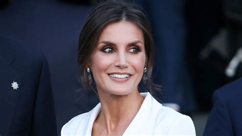 Queen Letizia Looks Incredible In The Coolest White Tux Dress Hello