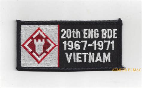 20th Engineer Brigade Vietnam War Hat Patch Us Army Veteran T Sapper