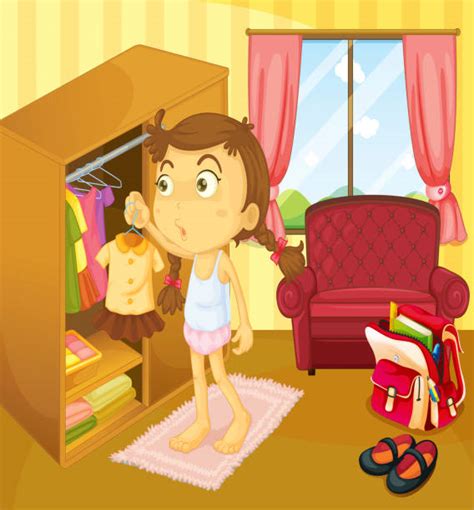Brown Childrens Curtains Illustrations Royalty Free Vector Graphics