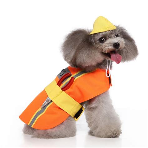Las Vegas Pet Costumes Funny Dog Halloween Engineer Costume Party