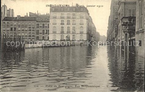 Paris Inondations Place De Bourgogne La Crue De La Seine Hochwasser