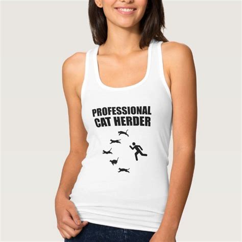 Professional Cat Herder Funny Herding Cats Tank Top Tap Personalize