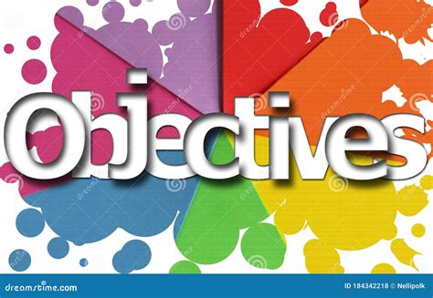 Objectives Word Cloud Business Concept Stock Illustration