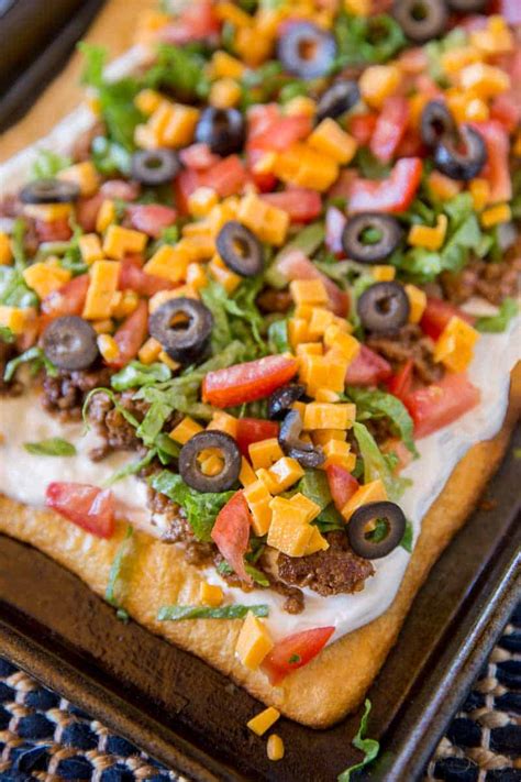 Easy Taco Pizza Dinner Then Dessert