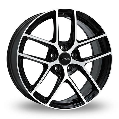 Romac Diablo Black Polished 19 Wider Rear Alloy Wheels Wheelbase