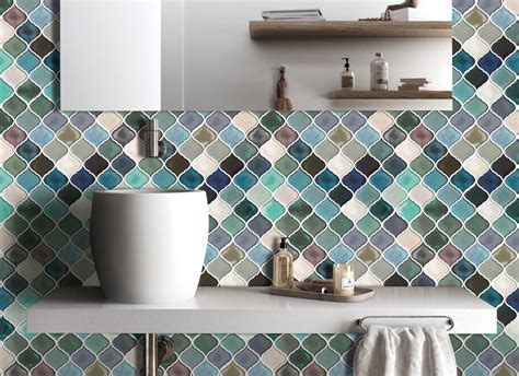 Get the ultimate tile makeover with roommates classic subway sticktiles peel & stick backsplashes! Peel and Stick Tile Backsplash for Kitchen Bathroom,Teal ...