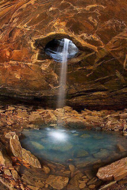 Hidden Cave In The Ozarks Ozark National Forest Waterfall Beautiful