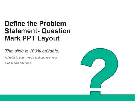 Define The Problem Statement Question Mark Ppt Layout | Presentation ...