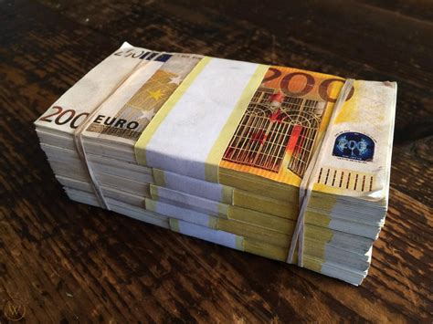 200 Euro Prop Bills Movie Money Euros Movie Prop 100000 Euros