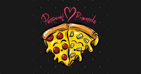 Pineapple Loves Pepperonic Pizza Slices Pizza Slices Autocollant
