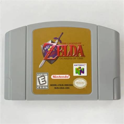 Authentic Original Zelda Ocarina Of Time Game Cartridge For Nintendo 64
