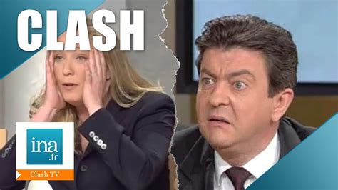Marine le pen, marie caroline le pen, pierrette le pen et yann le pen défilent pour la fête de jeanne d'arc à paris, le 13 mai 1984. Clash Jean-Luc Mélenchon / Marine Le Pen en 2002 | Archive ...