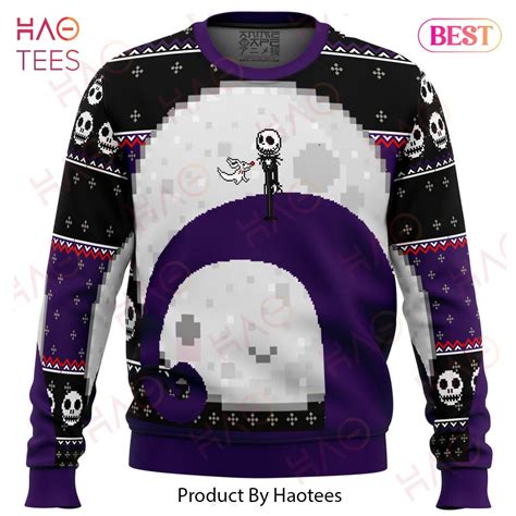 Nightmare Before Christmas Jack Moon Ugly Christmas Sweater