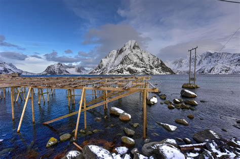 Reine Lofoten Islands Norway Stock Photo Image Of Nordic Mountain