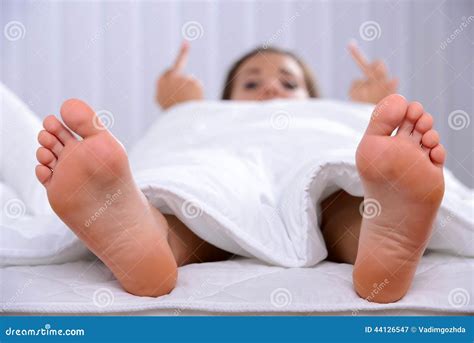 Woman Sleeping Stock Image Image Of Pedicure Care Sensuality 44126547