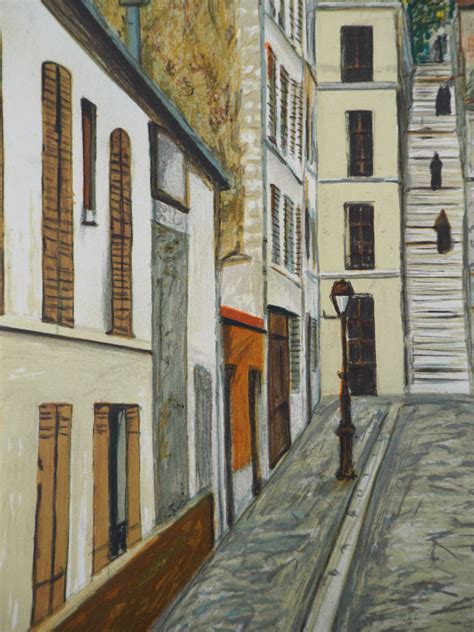 Maurice Utrillo Passage Cottin à Montmartre