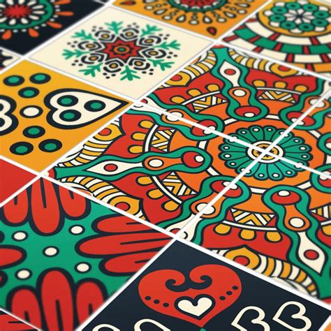 Mayapan Tile Stickers Maya Tile Talavera Suitable For Wall Etsy