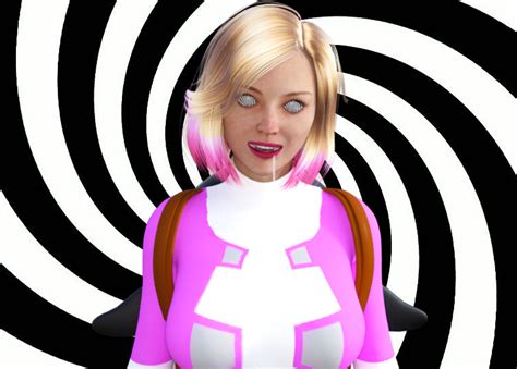 Hypnohub 3d Blonde Hair Drool Female Only Femsub Gwen Poole Gwenpool Happy Trance Marvel