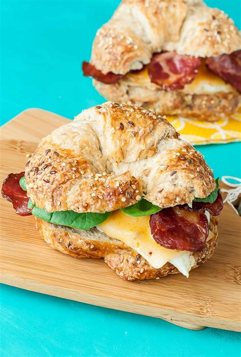 What to add to egg for breakfast sandwich? Croissant Breakfast Sandwich | Recipe | Delicious breakfast recipes, Breakfast sandwich, Yummy ...