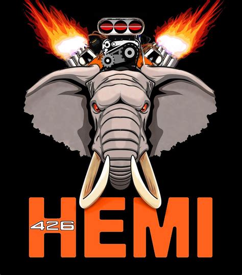 426 Hemi Elephant Logo The 426 Hemi Was A Massive Engine Hence The