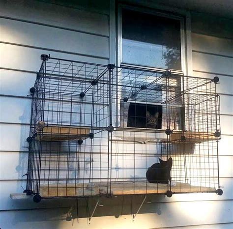Use on balconies and terraces to prevent cats and other pets from falling, while preventing other foreign animals from. How to build your own catio from Cat and Caboodle | Cat ...