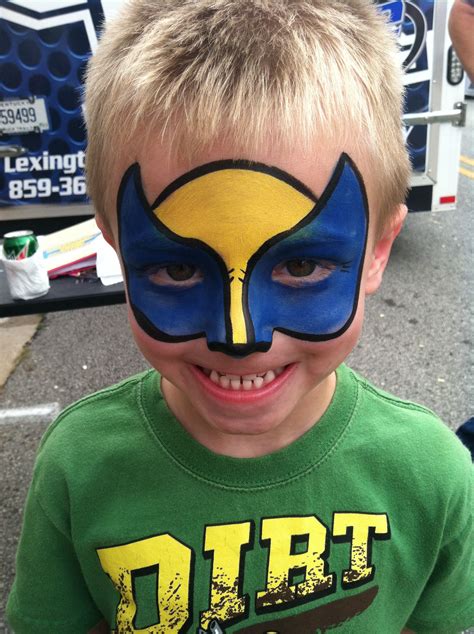 Wolverine Face Painting Superhero Face Painting Face Painting For Boys