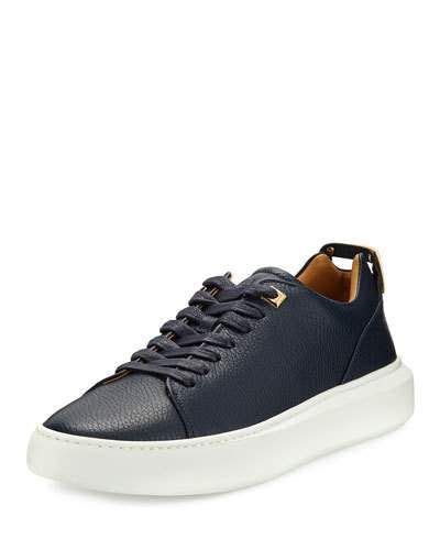 Buscemi Mens 50mm Leather Low Top Sneaker Buscemi Shoes Leather